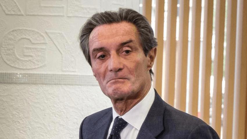 Il Governatore della Lombardia Attilio Fontana