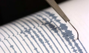 Sismografo misura terremoto