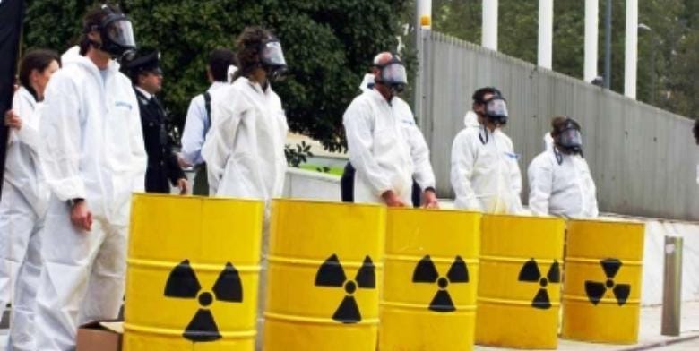 Fusti di scorie radioattive