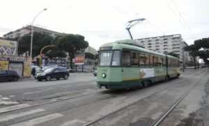 tram in via Prenestina a Roma