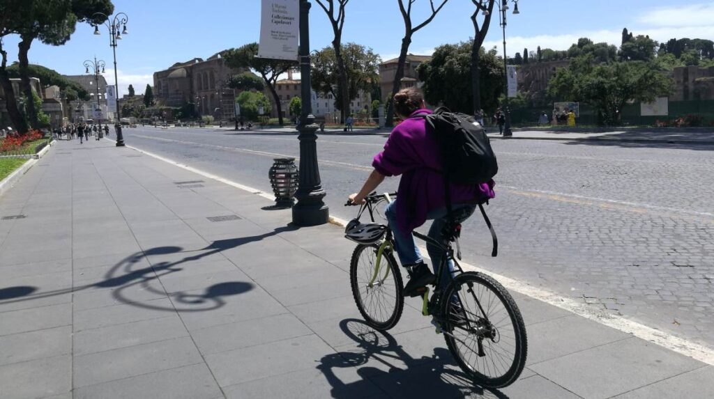 via dei fori imperiali bici