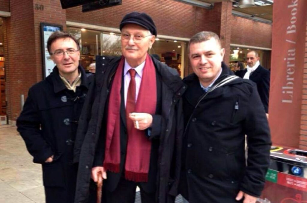 Antonio Pennacchi con Luciano e Stefano Lanna