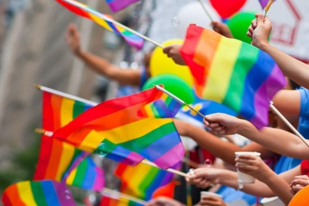 Bandiere arcobaleno Lazio Pride