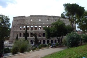 Veduta del Colosseo da Parco del Celio