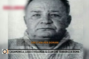 Un frame delle intercettazioni in cui è coinvolto Ferruccio Casamonica, capo famiglia del clan mafioso