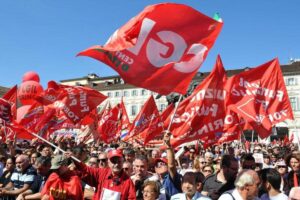 Manifestazione sindacati a Roma