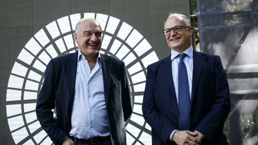 Enrico Michetti e Roberto Gualtieri