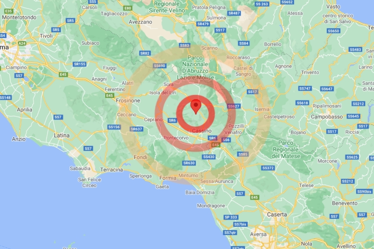 cartina geografica centro Italia