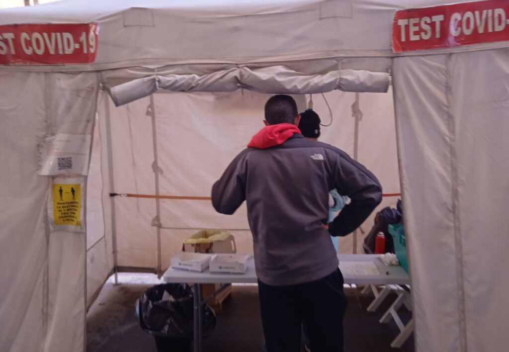 gazebo per tamponi rapidi per il covid