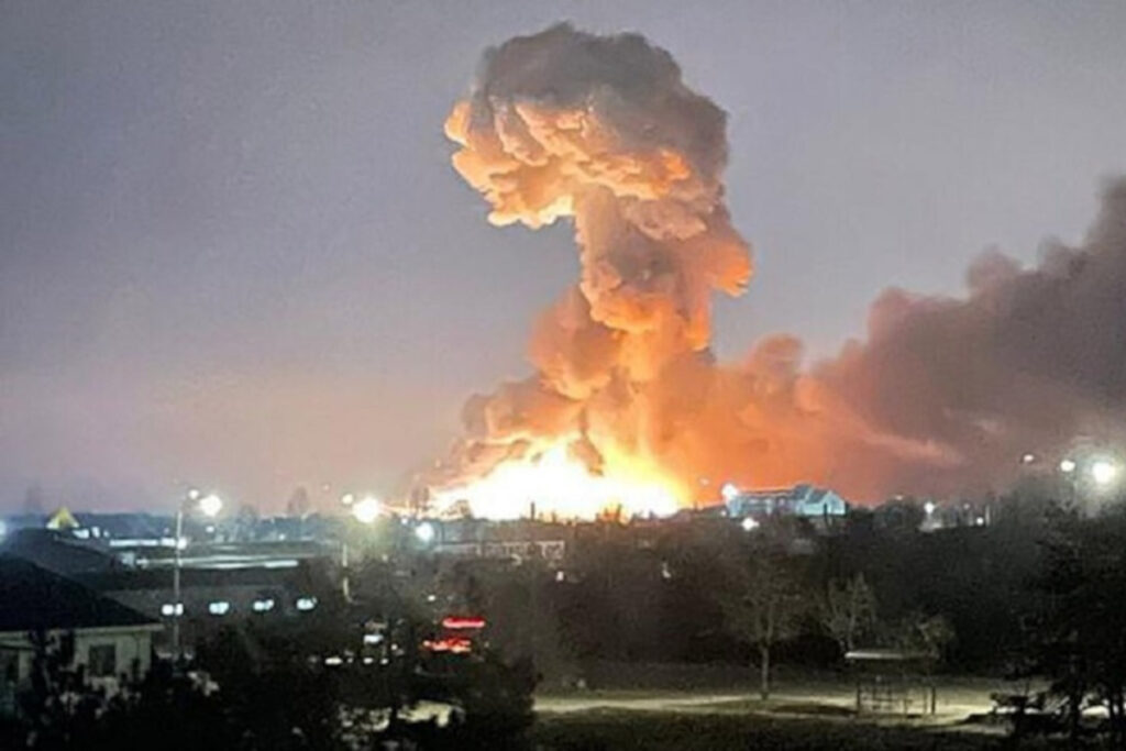 Bombe sul territorio ucraino