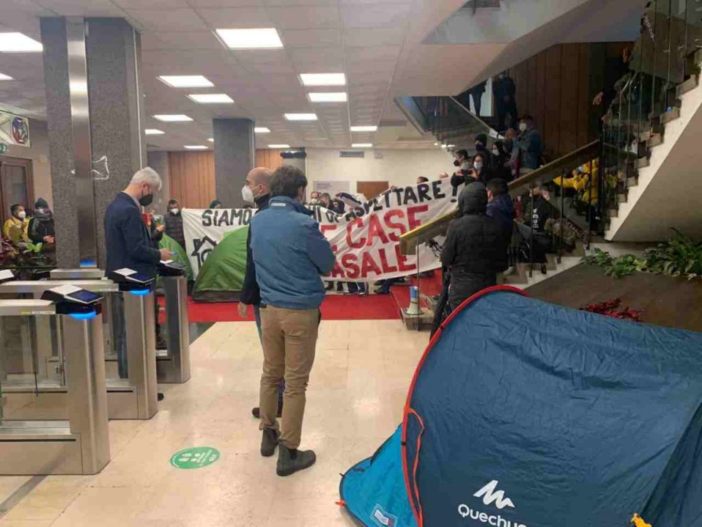 Movimenti per la casa, occupazione regione lazio