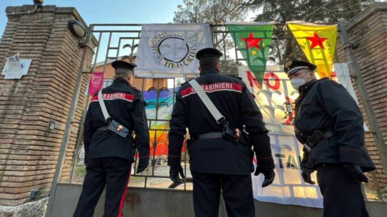 Sgombero Caffarella forze dell'ordine