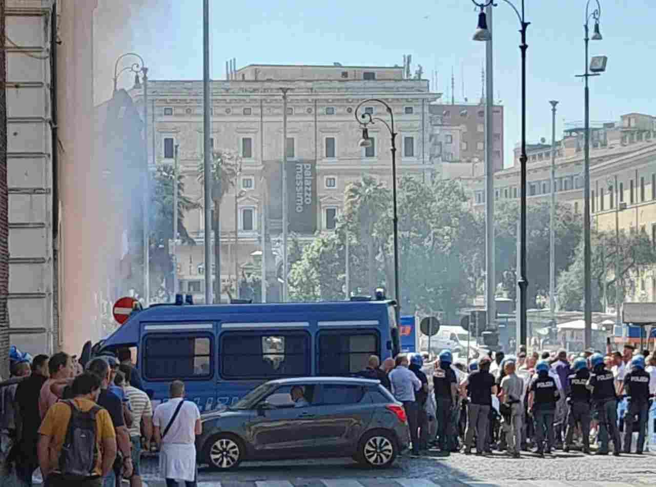 Protesta pescatori a Roma
