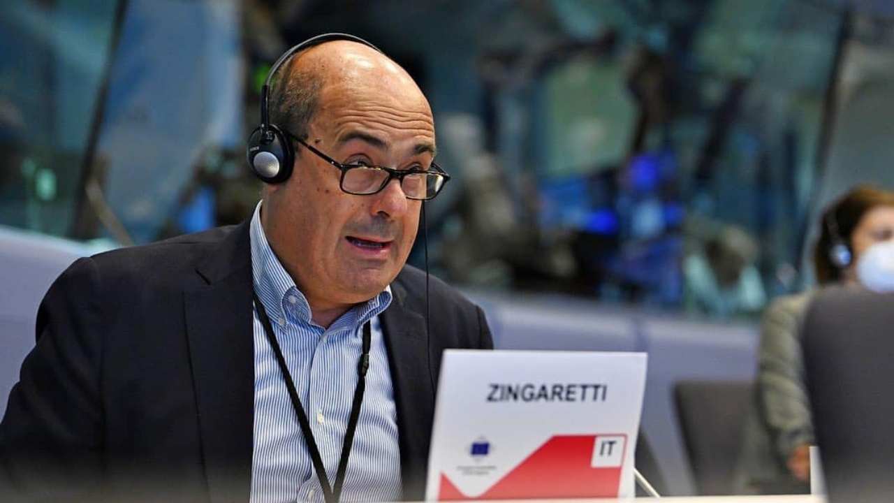 Nicola Zingaretti durante consultazioni a Bruxelles unariunioo