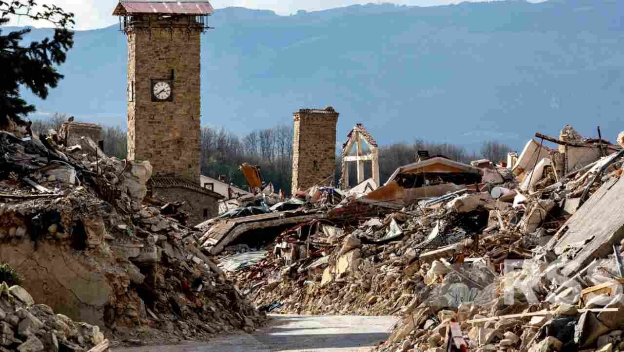 Amatrice, borgo distrutto dal sisma del 2016