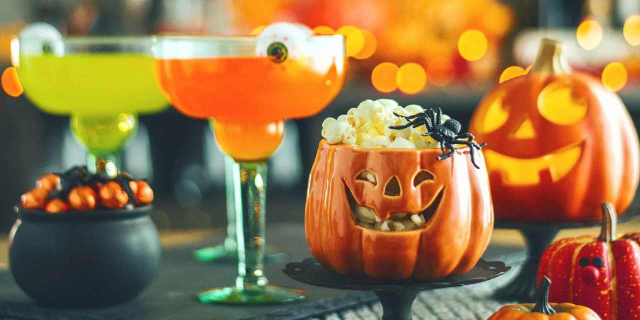 Cocktail di Halloween con zucche