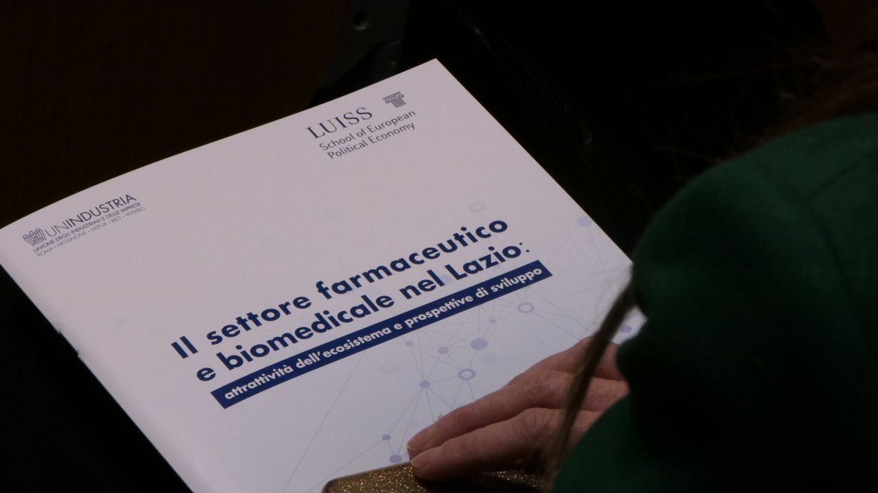 Lazio settore farmaceutico: brochure evento Luiss e Unindustria