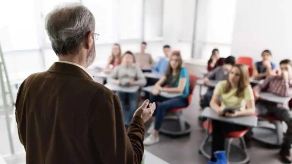 Professore in classe