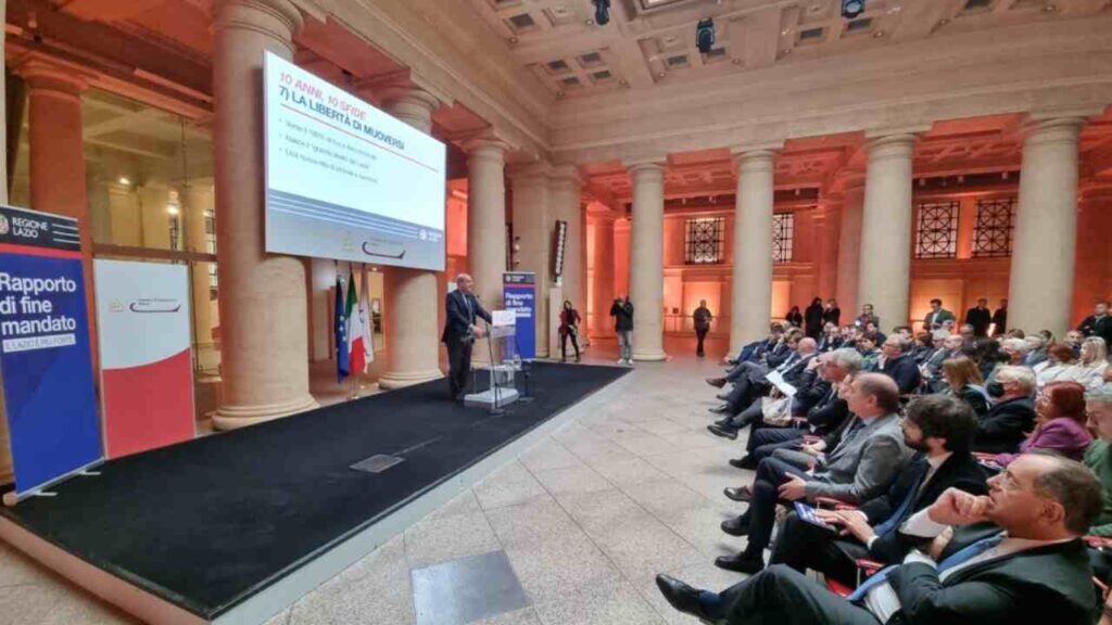 Nicola Zingaretti al Tempio di Adriano