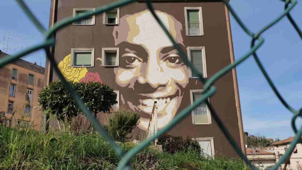 Murale dedicato a Willy Monteiro Duarte a Colleferro