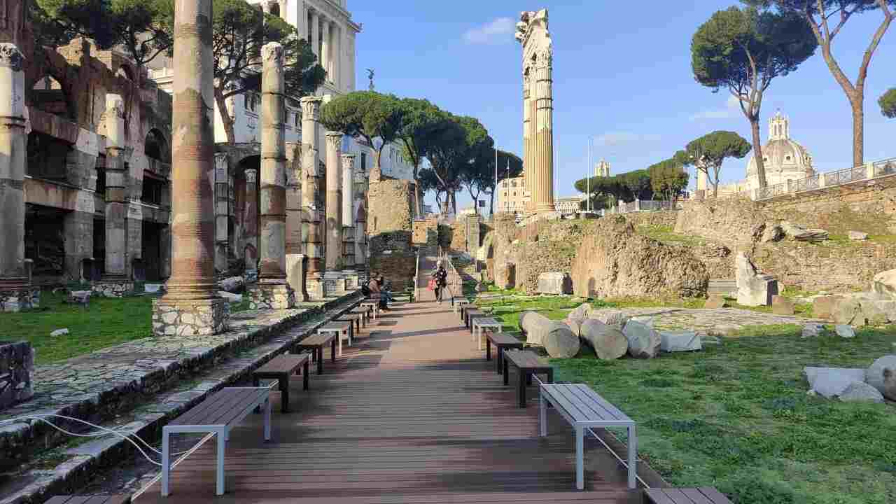 Foro di Cesare, area Archeologica dei Fori Imperiali a Roma
