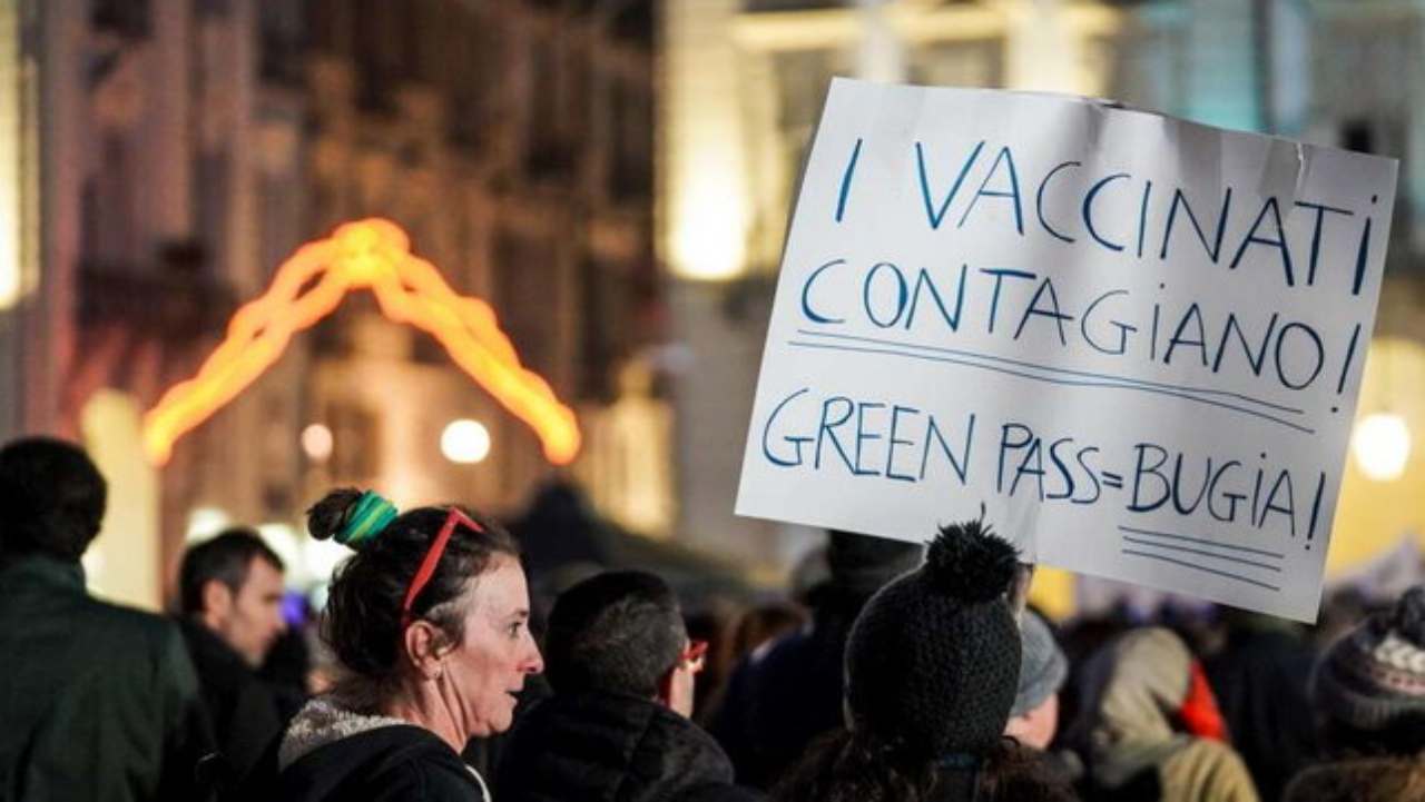 Manifestazione dei No Vax