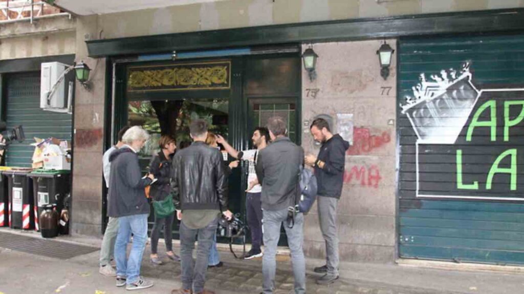 Il pub all'Appio Latino di Roma dove nei pressi si è consumato l'omicidio di Luca Sacchi