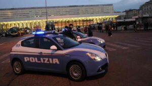 Polizia a Stazione Termini di Roma