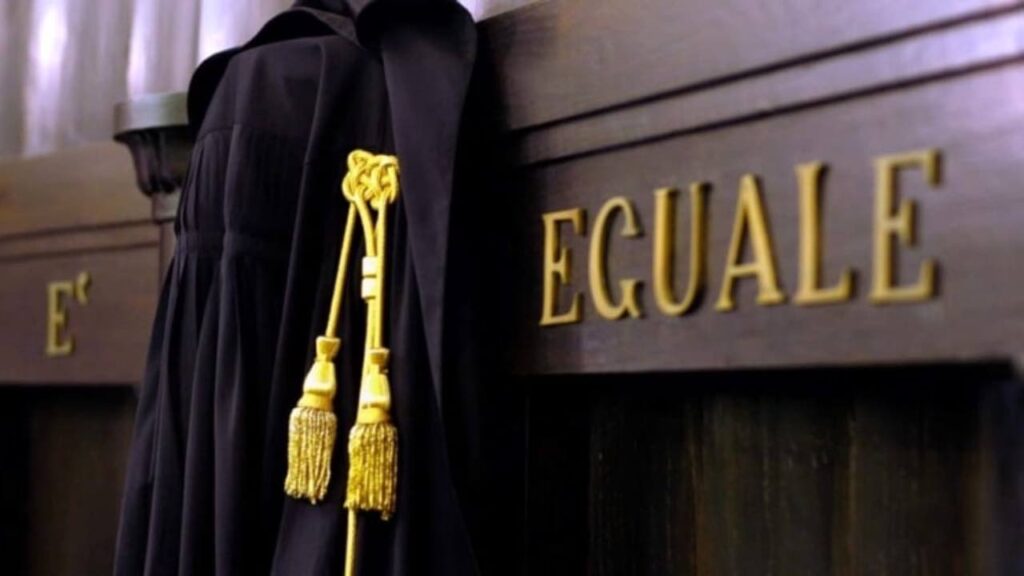 Una toga in vista in tribunale