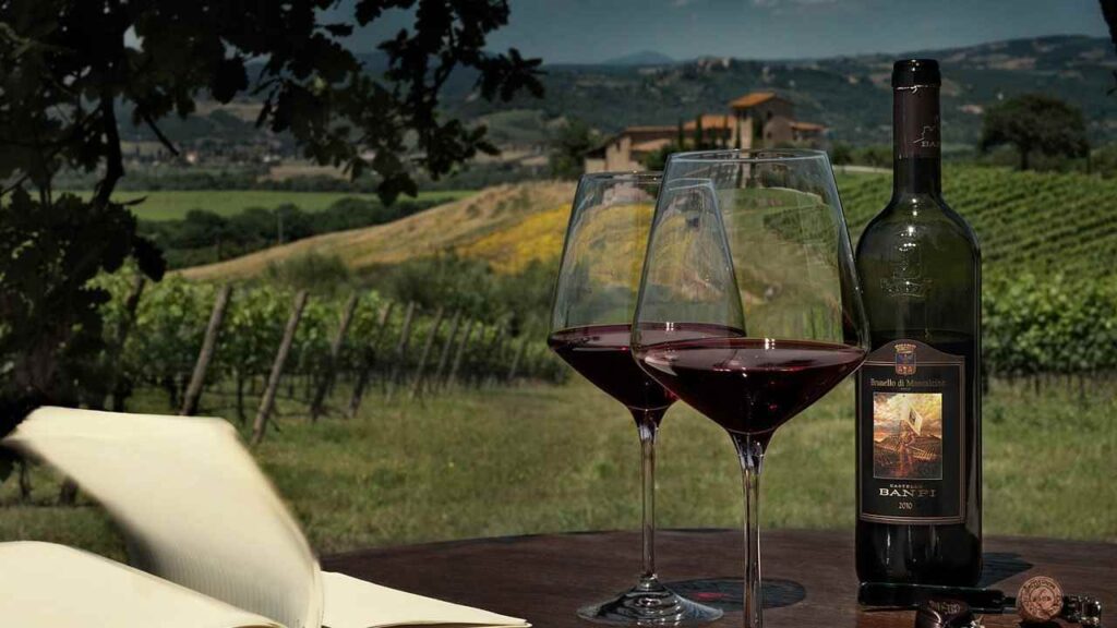 Agriturismi, vino Banfi