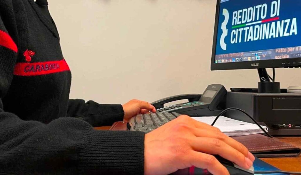 Carabinieri, accertamenti sul Reddito di Cittadinanza