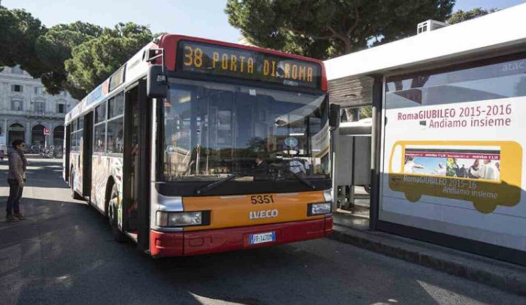 Bus linea 38, capolinea Termini