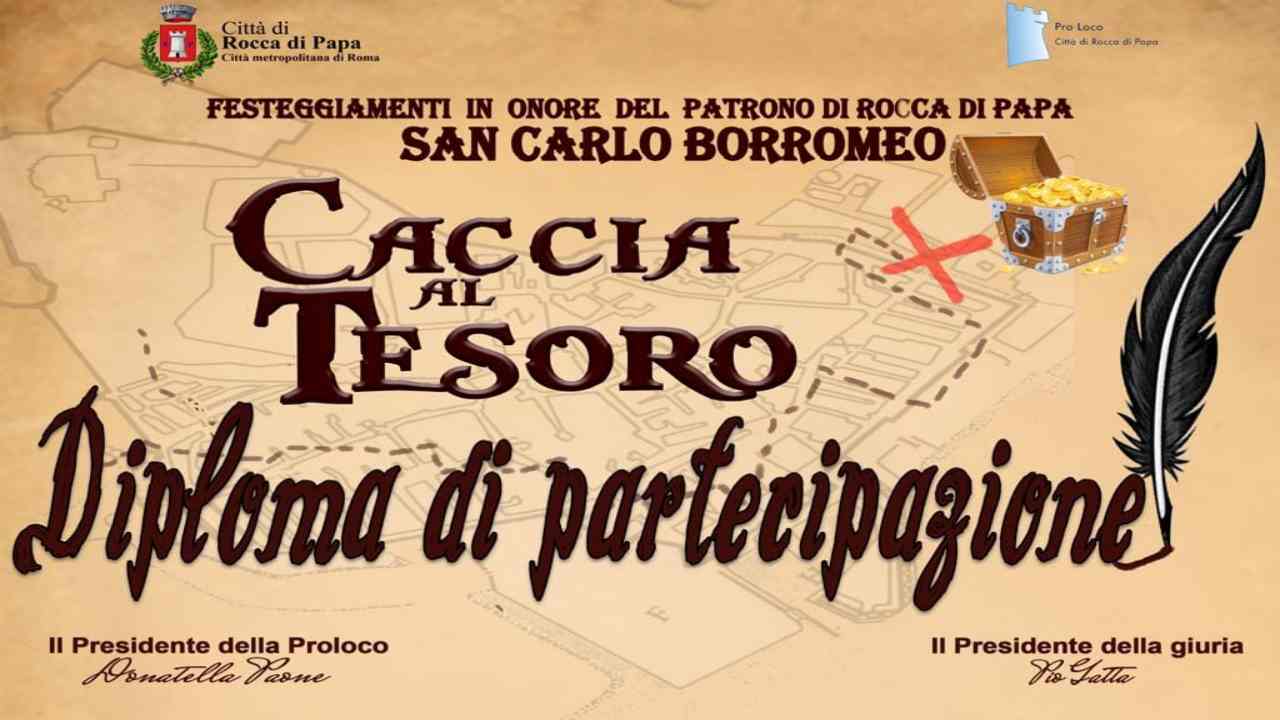 Locandina festa di San Carlo Borromeo Rocca di Papa