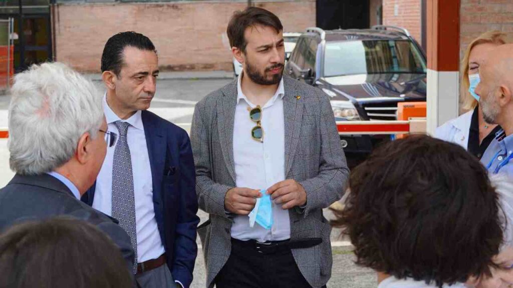 Sopralluogo del sindaco Sinibaldi e del deputato Trancassini all'Ospedale di Rieti De Lellis