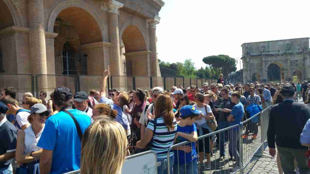 Area intorno al Colosseo di Roma