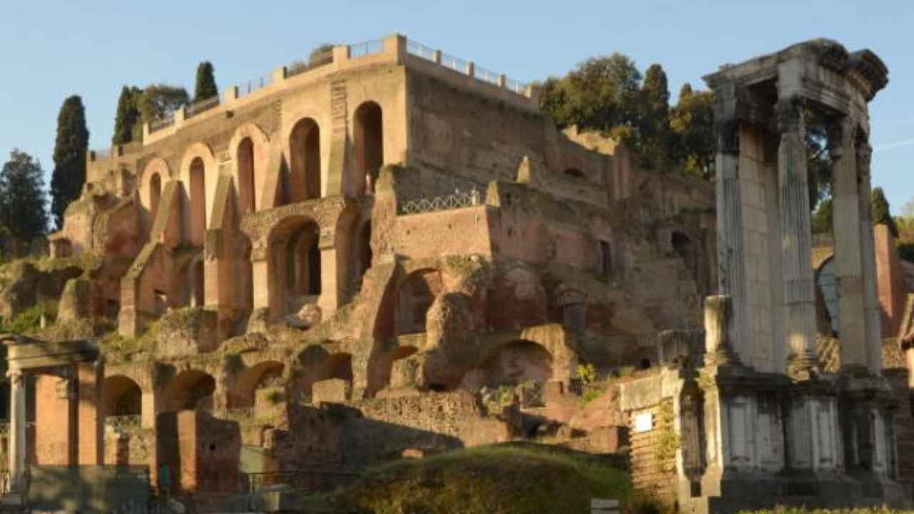 Domus Tiberiana sul Palatino, alle pendici del Foro Romano