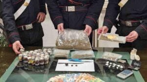 Carabinieri di Palestrina, droga sequestrata agli arrestati