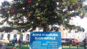 Albero di Natale in piazza a Roma