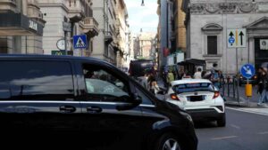 Automobili in circolazione al Centro di Roma