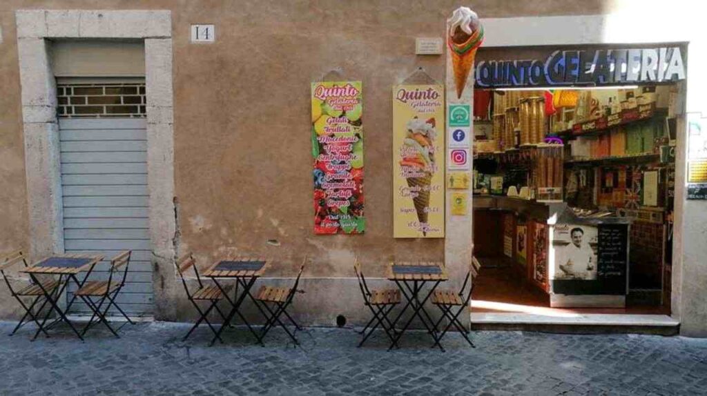 Quinto gelateria a Roma