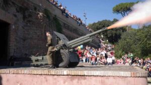 Cannone del Gianicolo, militare dell'esercito