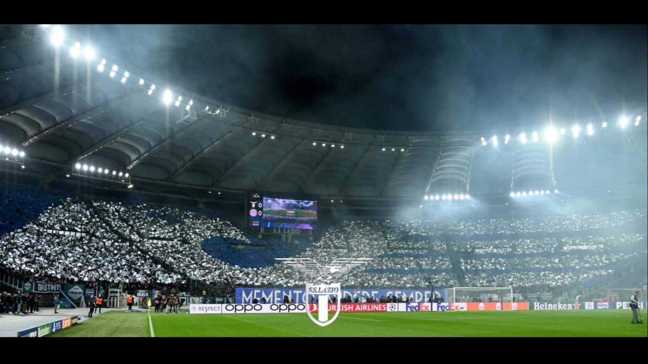 Coreografia Curva Nord dello stadio Olimpico di Roma