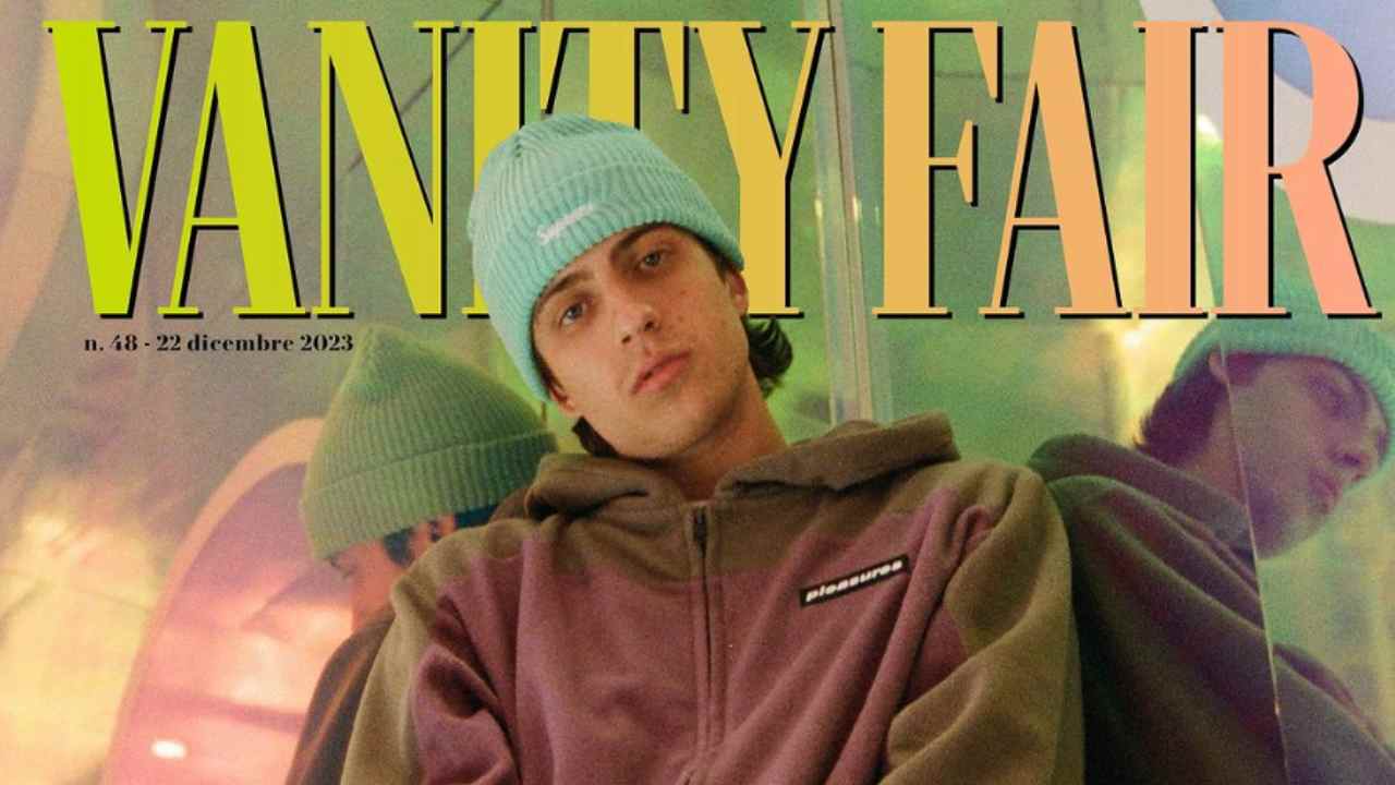 Sangiovanni nella copertina di Vanity Fair