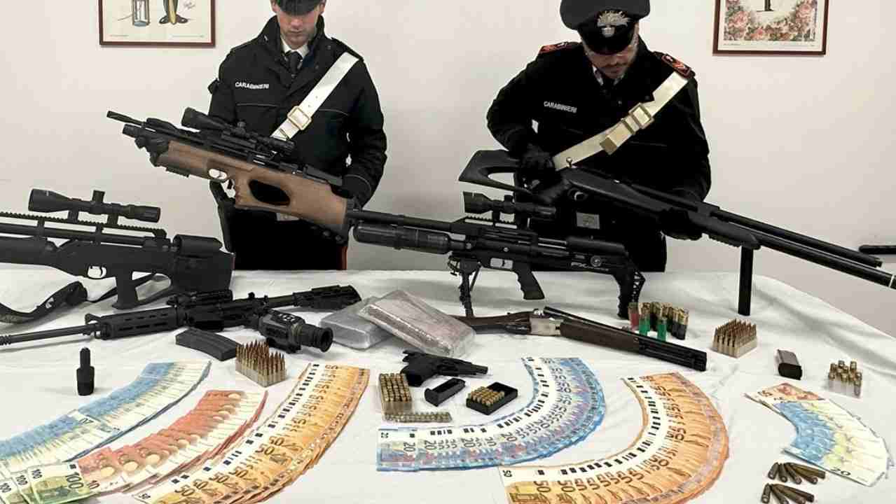 Armi sequestrate dai Carabinieri