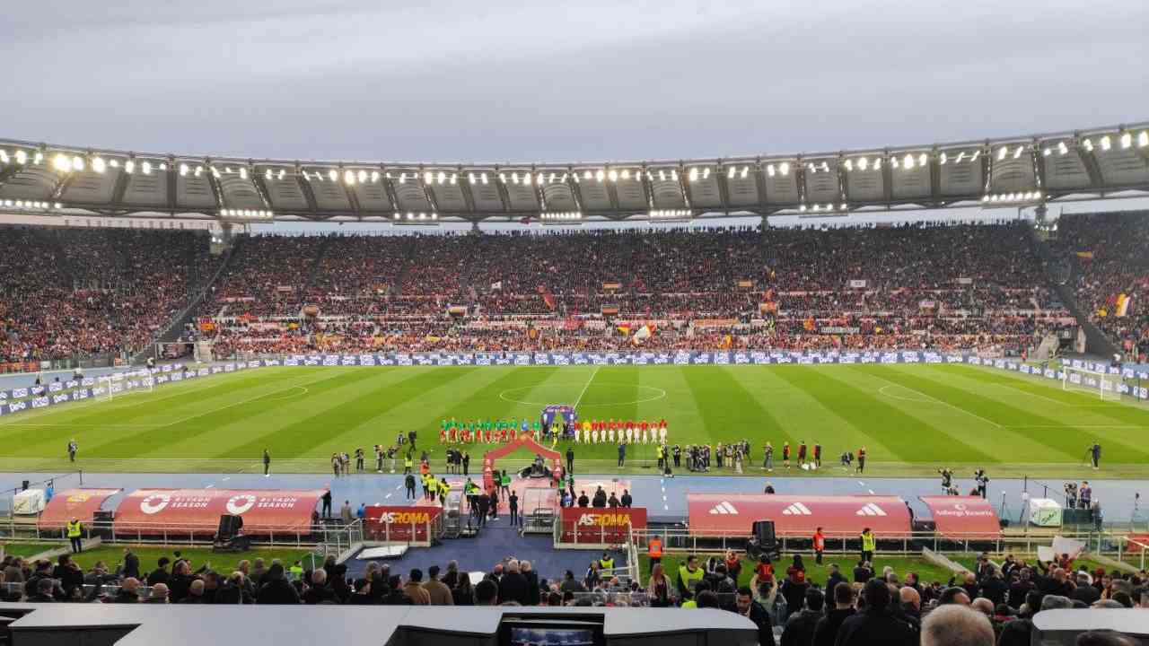 Roma-Sassuolo allo Stadio Olimpico