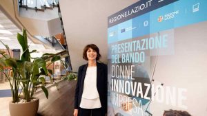 Roberta Angelilli vicepresidente della Regione Lazio presenta il Bando "Donne, Innovazione e impresa"