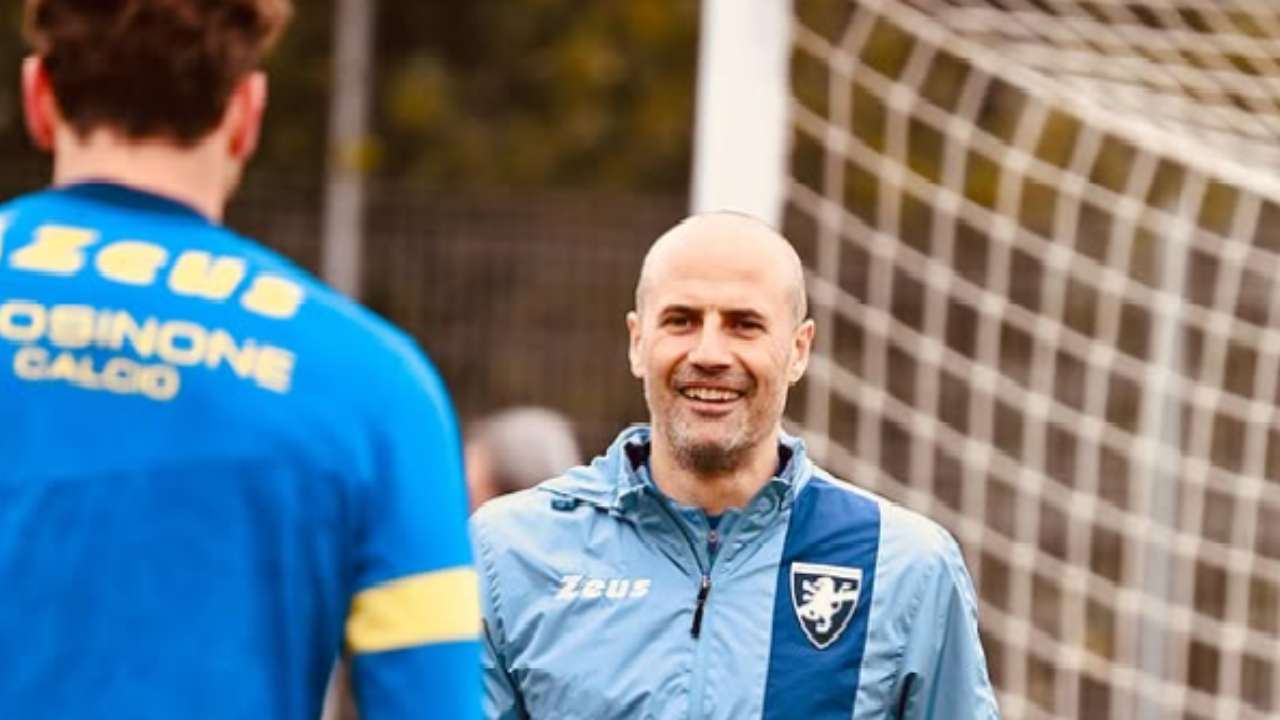 Bianco al suo primo allenamento con il Frosinone