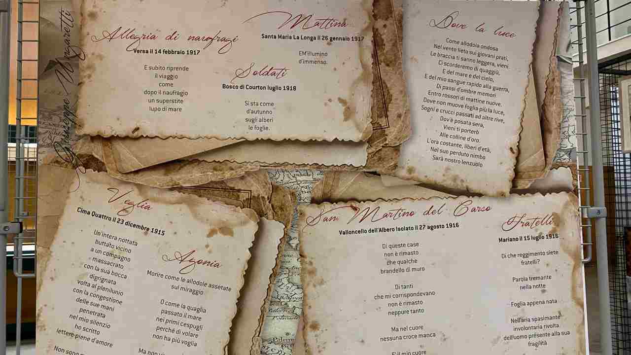 Manoscritti di Giuseppe Ungaretti in mostra a Latina