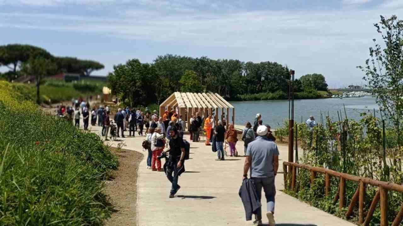 Ostia Antica, Parco d'affaccio sul Tevere
