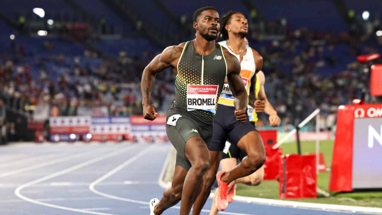 Trayvon Bromell, vincitore dei 100m al Golden Gala 2025
